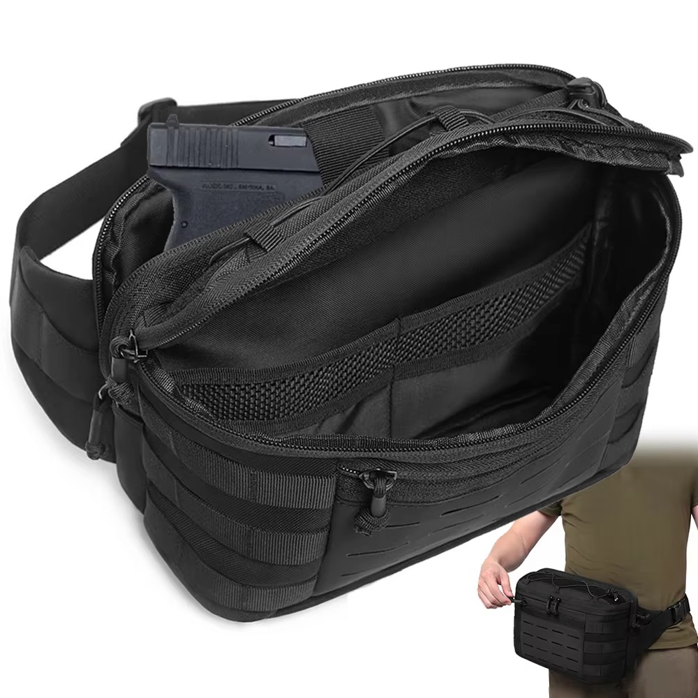 Marsupio tattico per pistola,  - Edc Carry Fanny Pack recensione e prezzo
