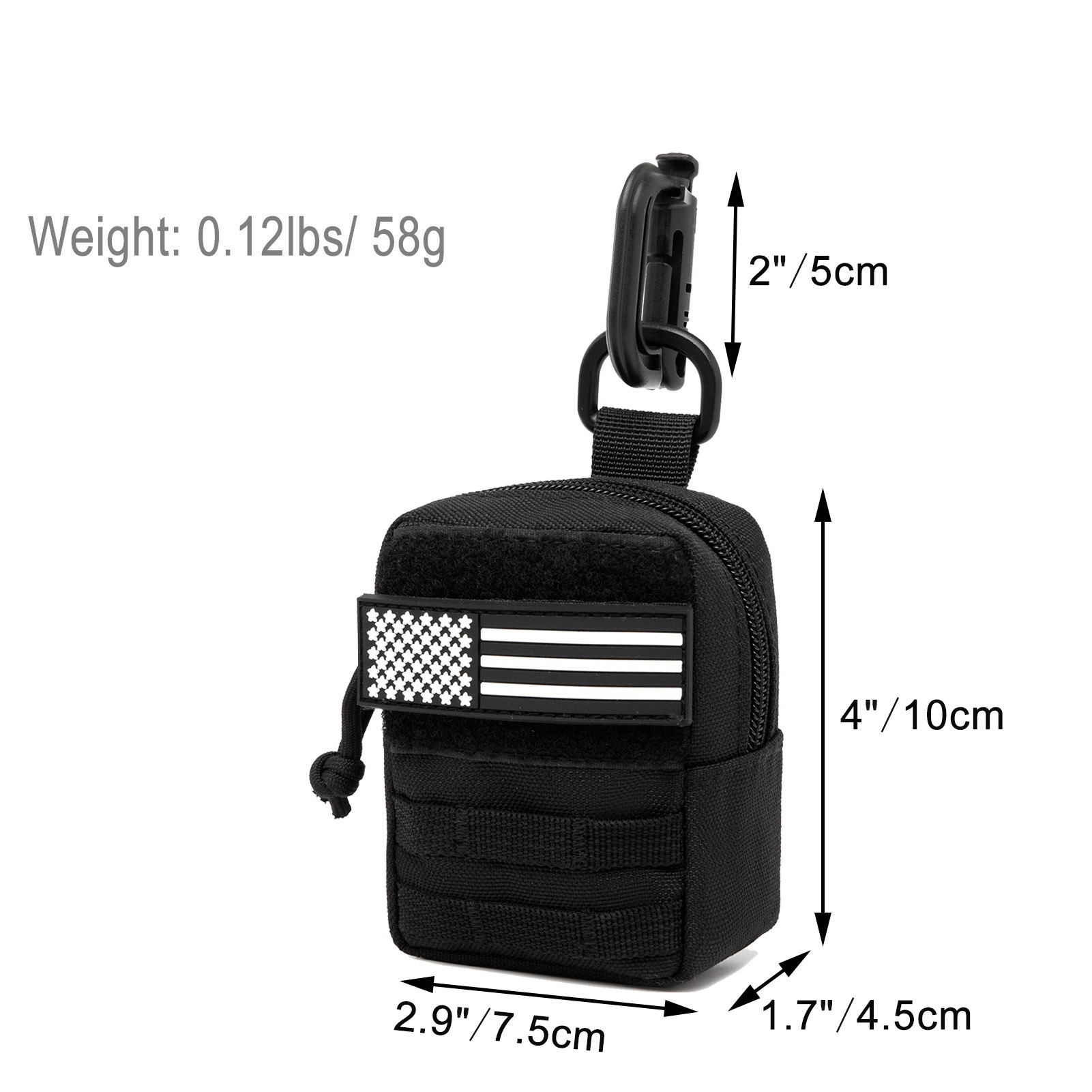 Mini borsa MOLLE da esterno, b - Edc Carry Kit recensione e prezzo